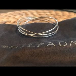Silpada, Interlace Bracelet, sterling silver